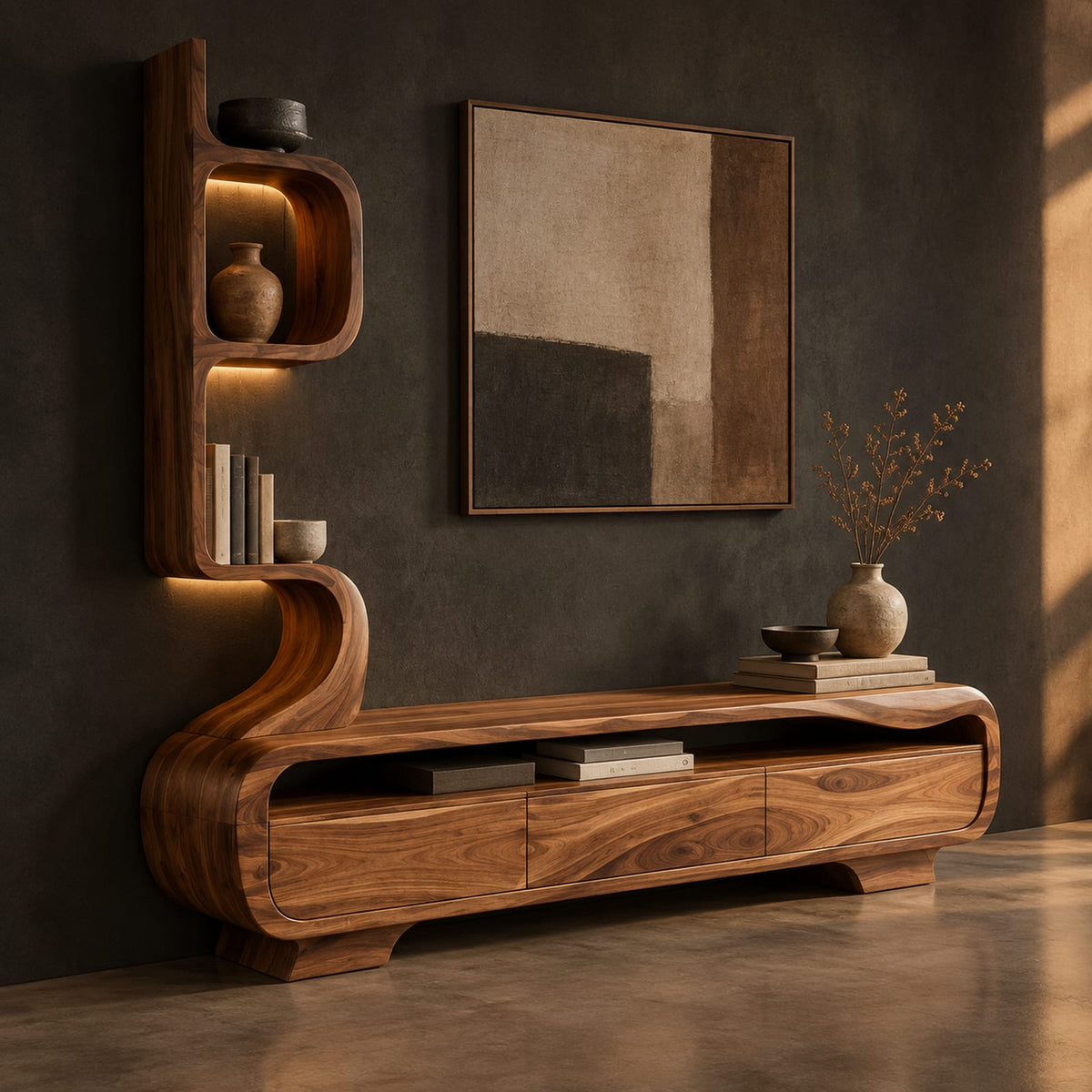 Natural wood grain detail