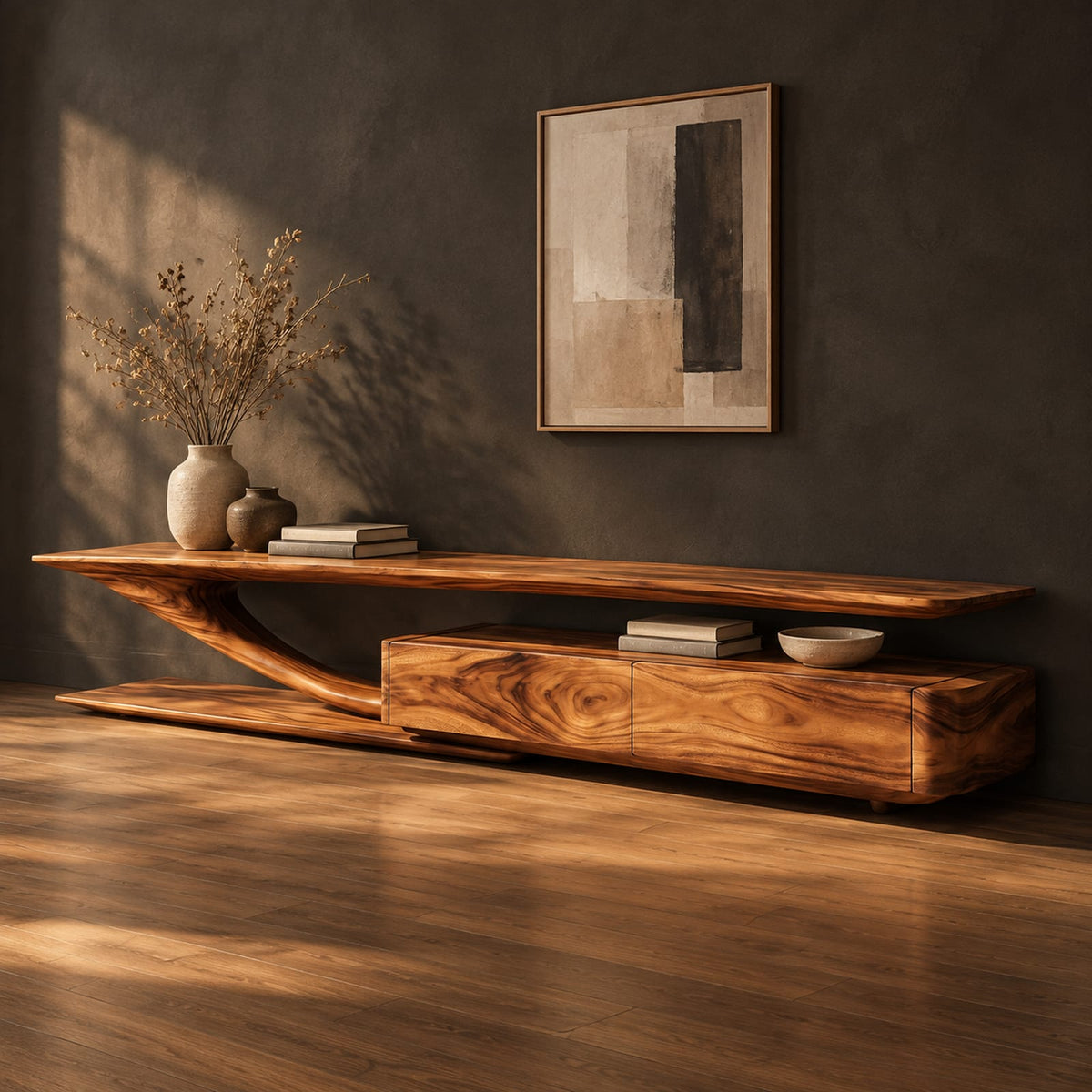 Natural wood grain detail