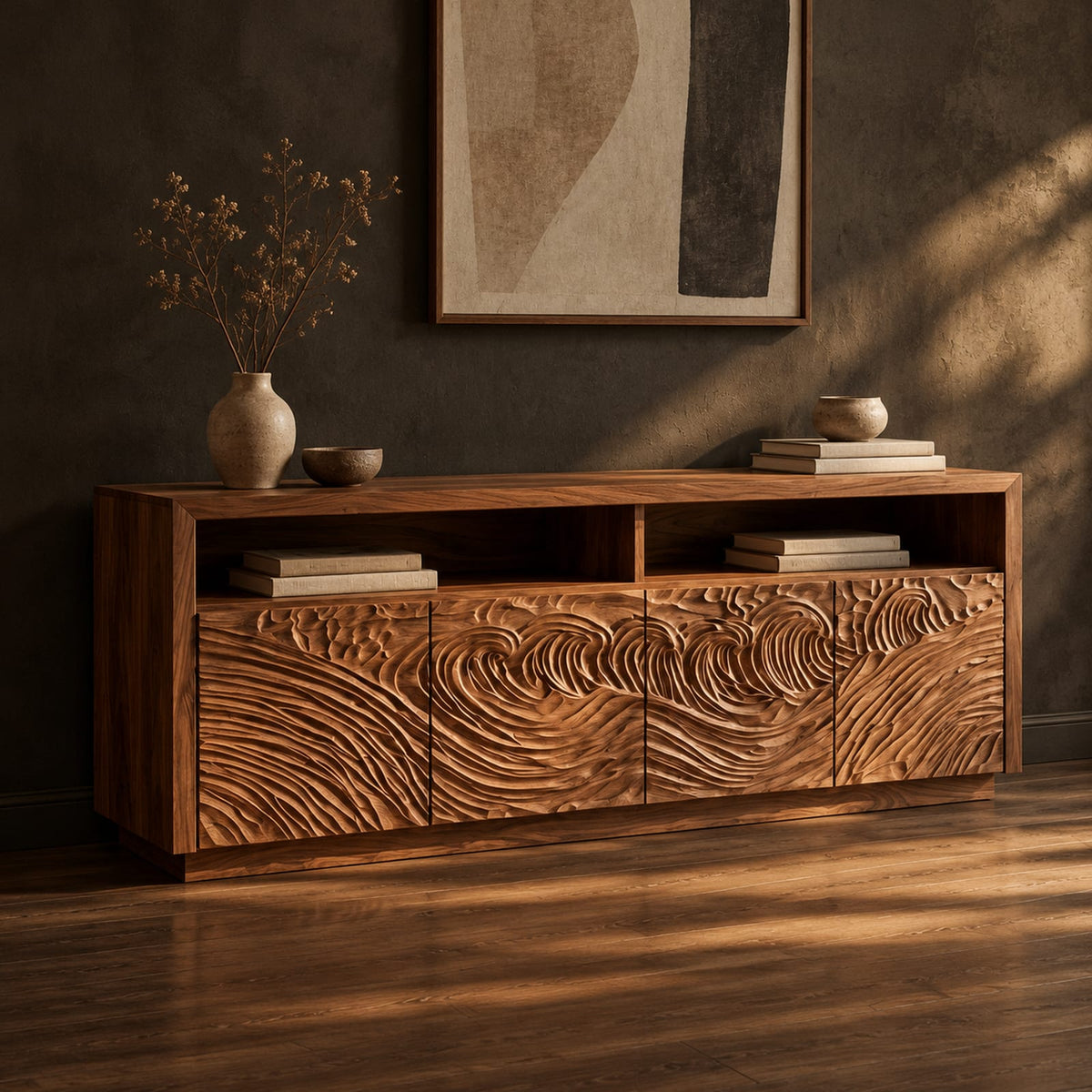 Natural wood grain detail