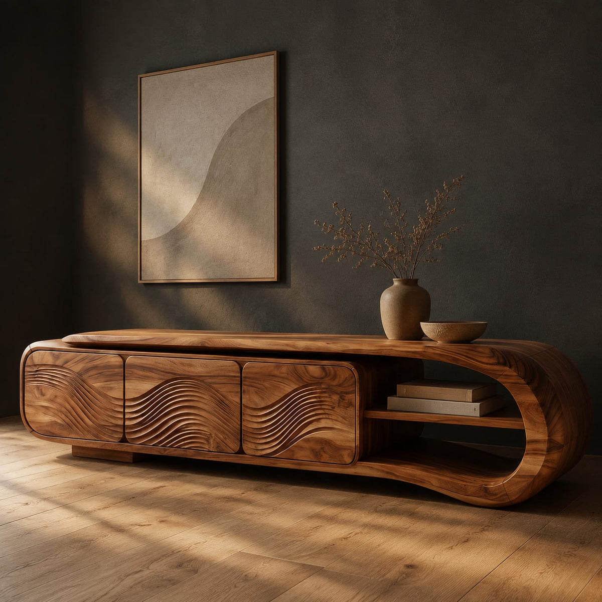 Natural wood grain detail