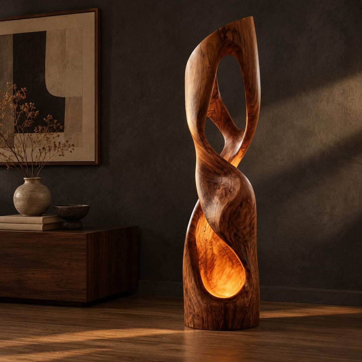 Natural wood grain detail