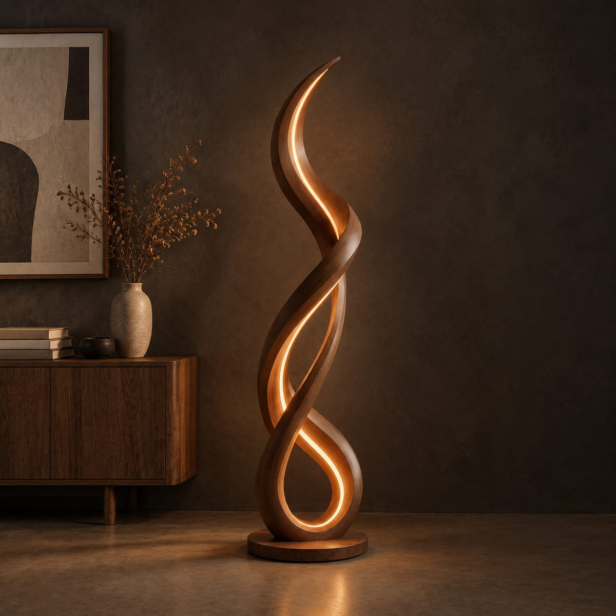 Natural wood grain detail