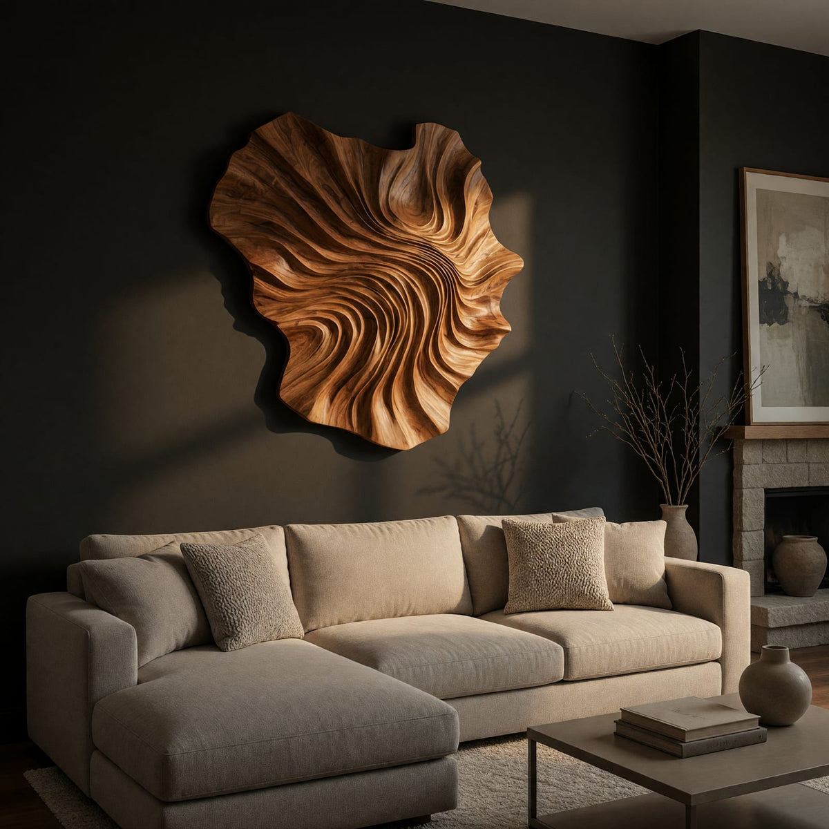 Natural wood grain detail