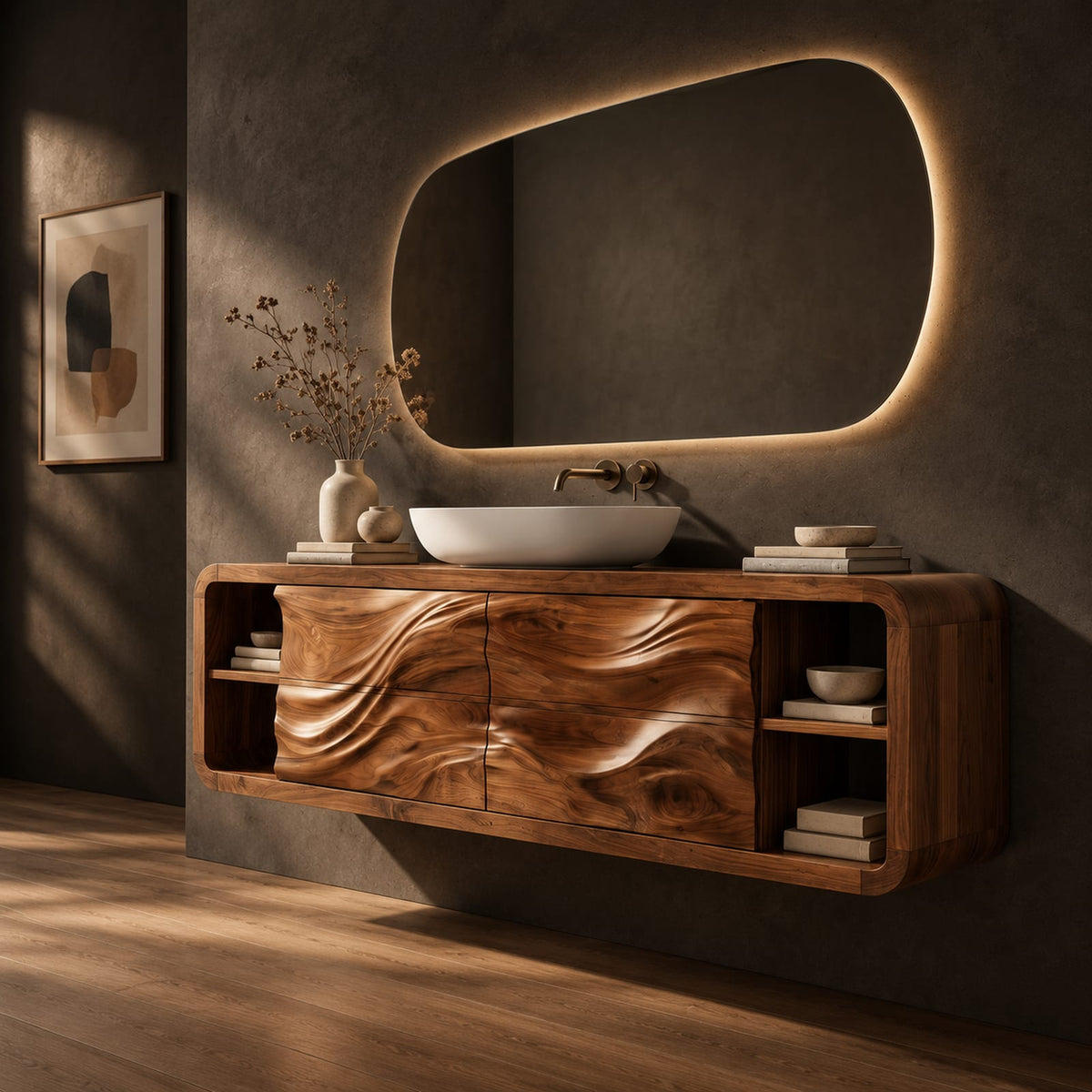 Natural wood grain detail
