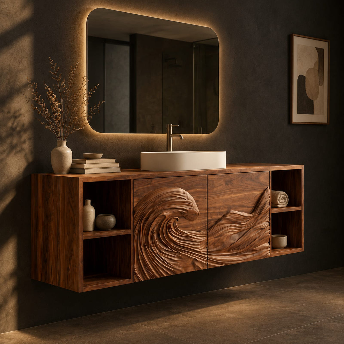 Natural wood grain detail