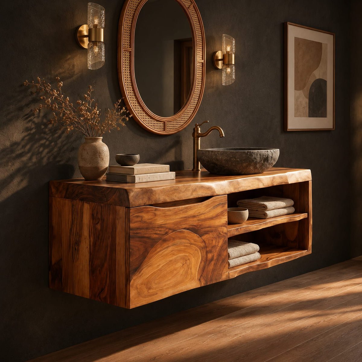 Natural wood grain detail