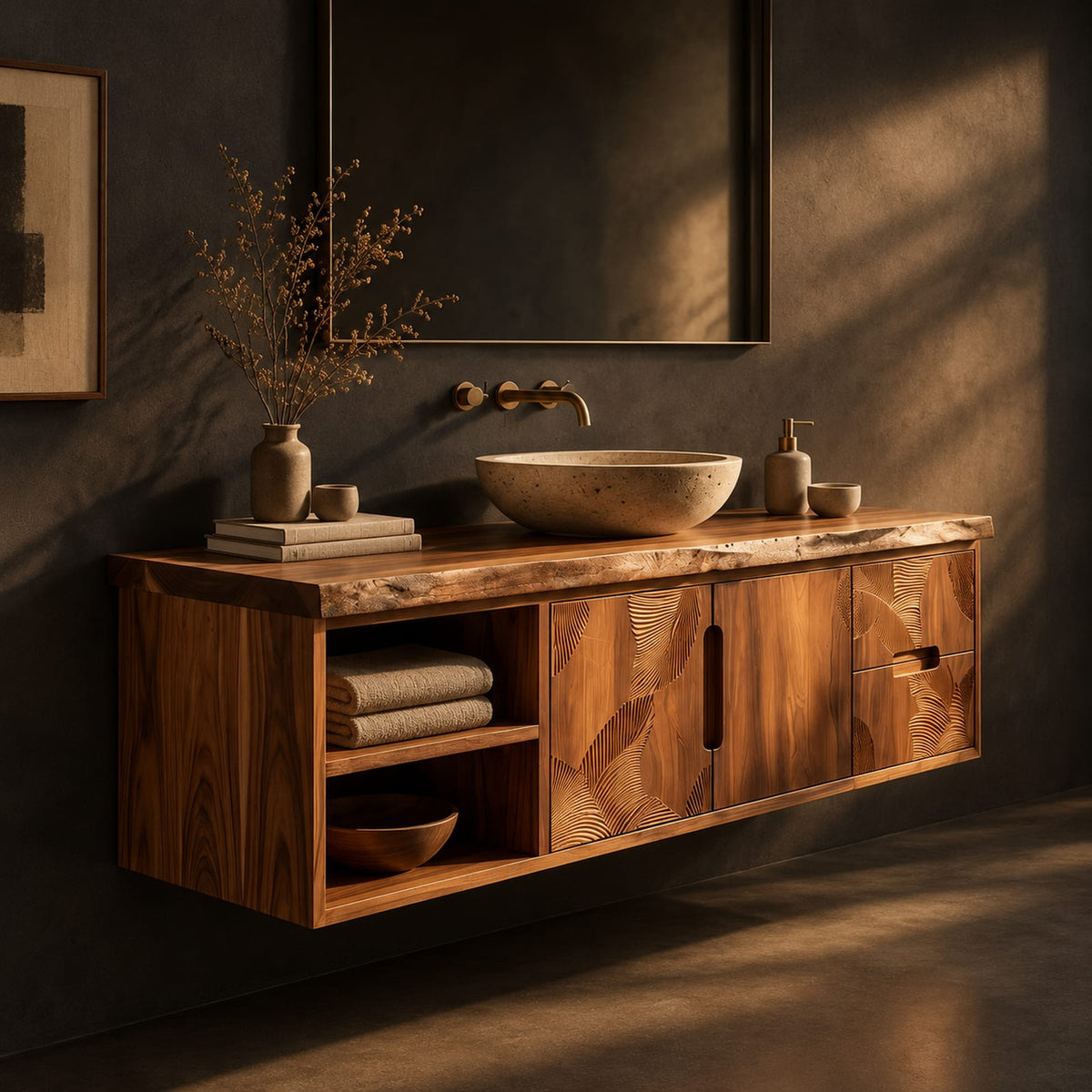 Natural wood grain detail