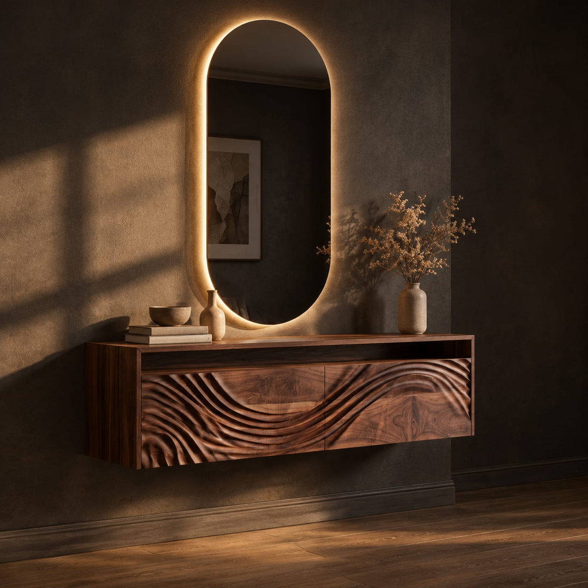 Natural wood grain detail