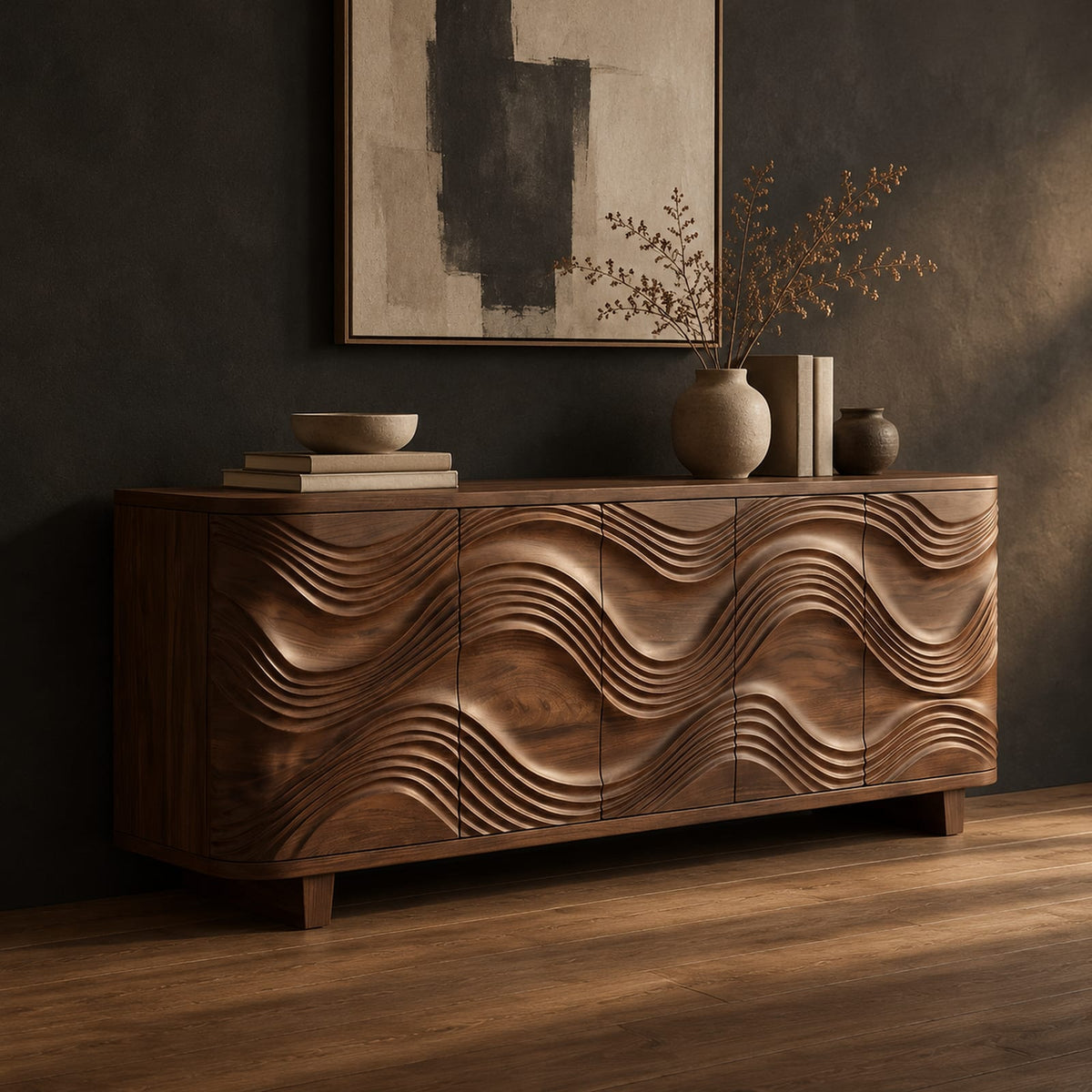 Natural wood grain detail