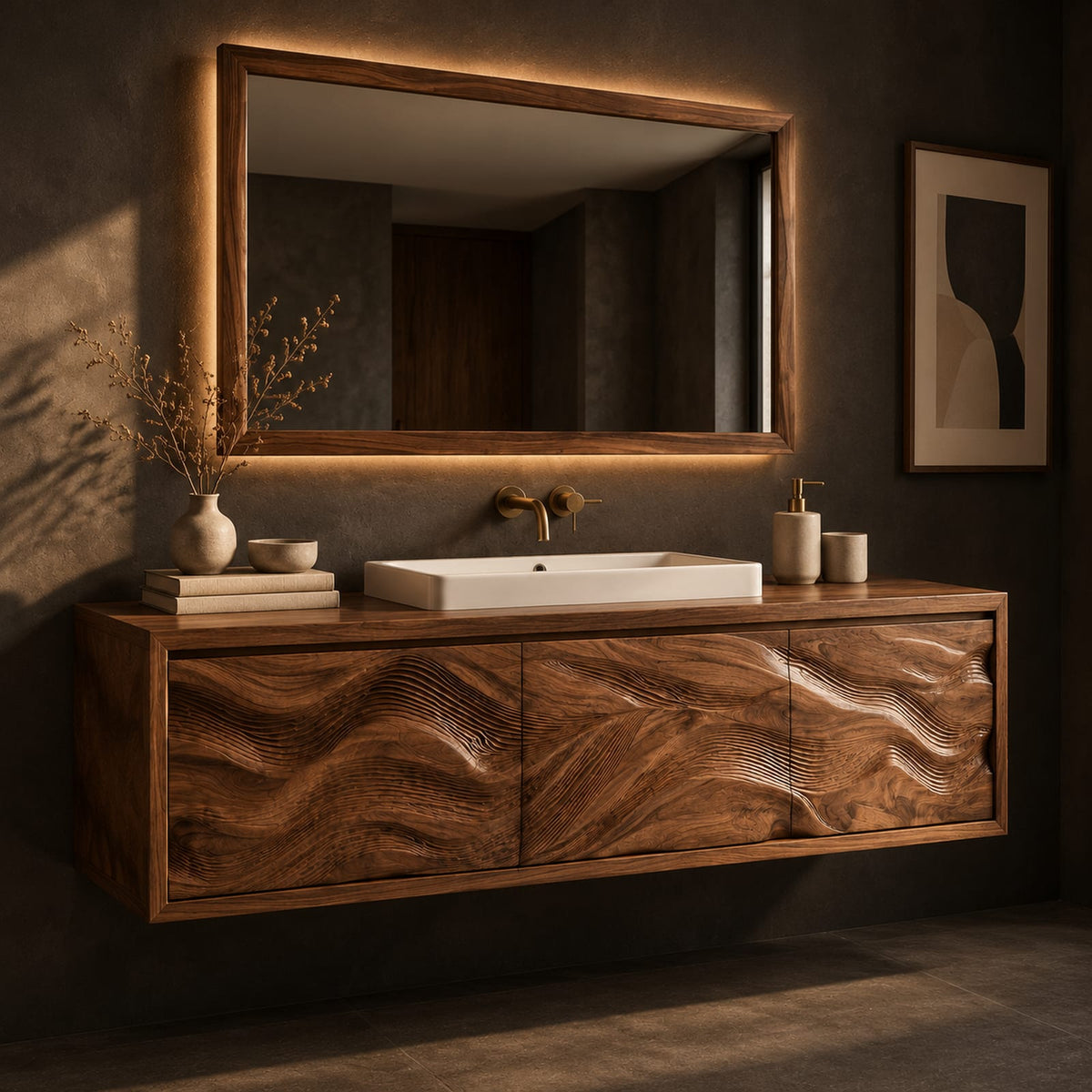 Natural wood grain detail