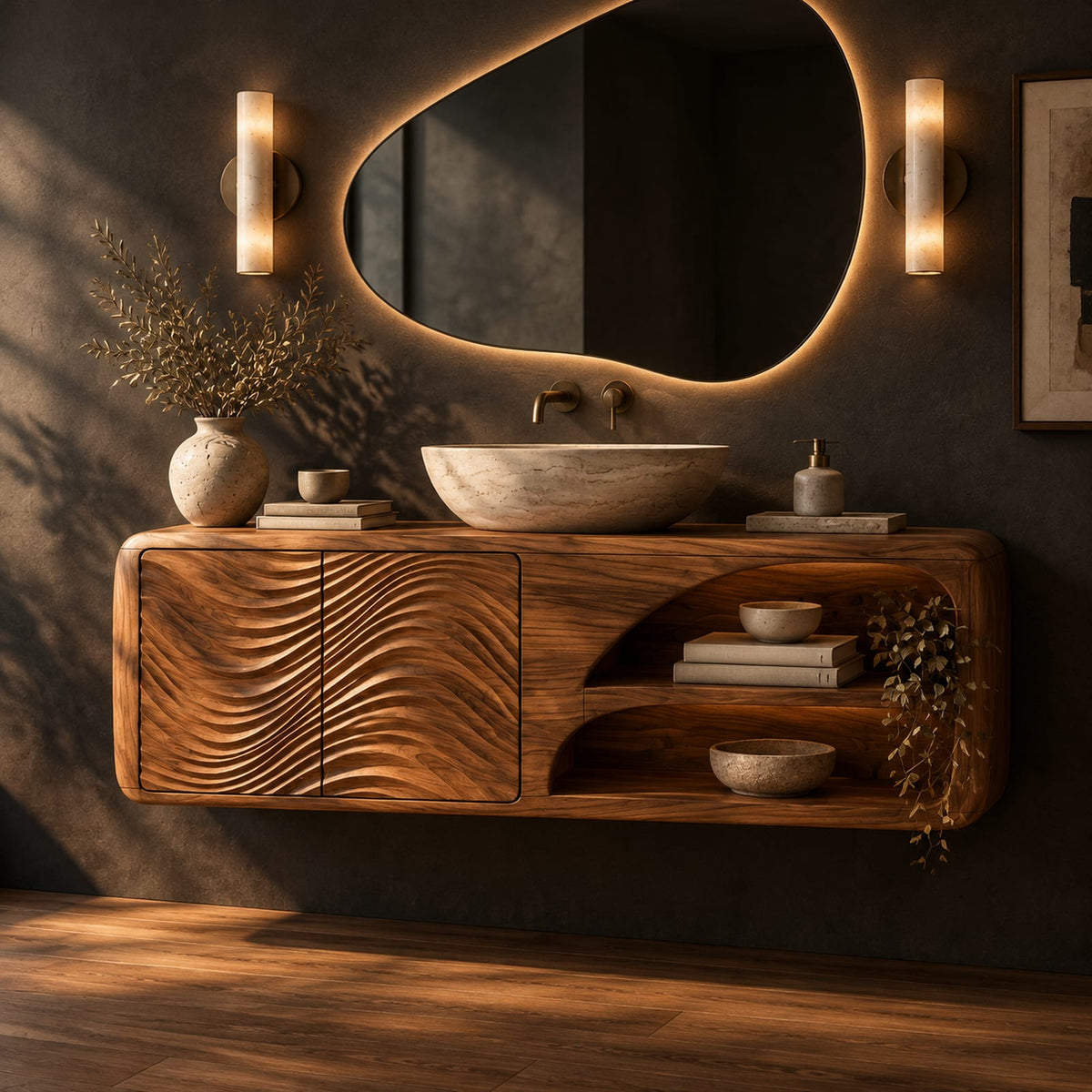 Natural wood grain detail