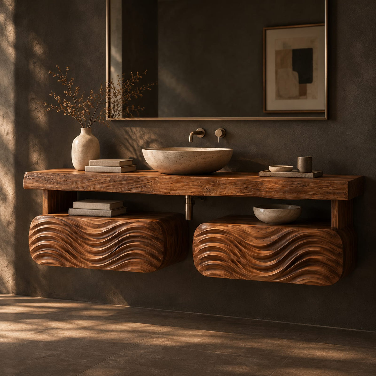 Natural wood grain detail