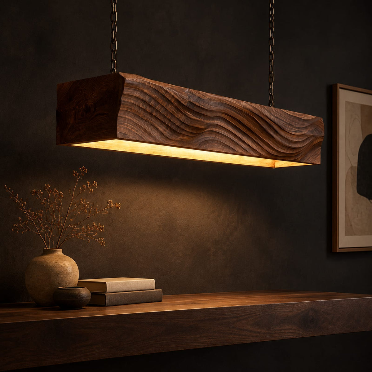 Natural wood grain detail