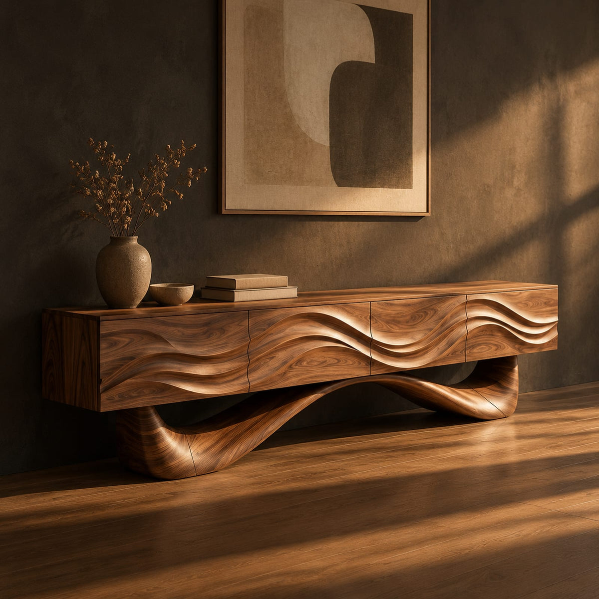 Natural wood grain detail