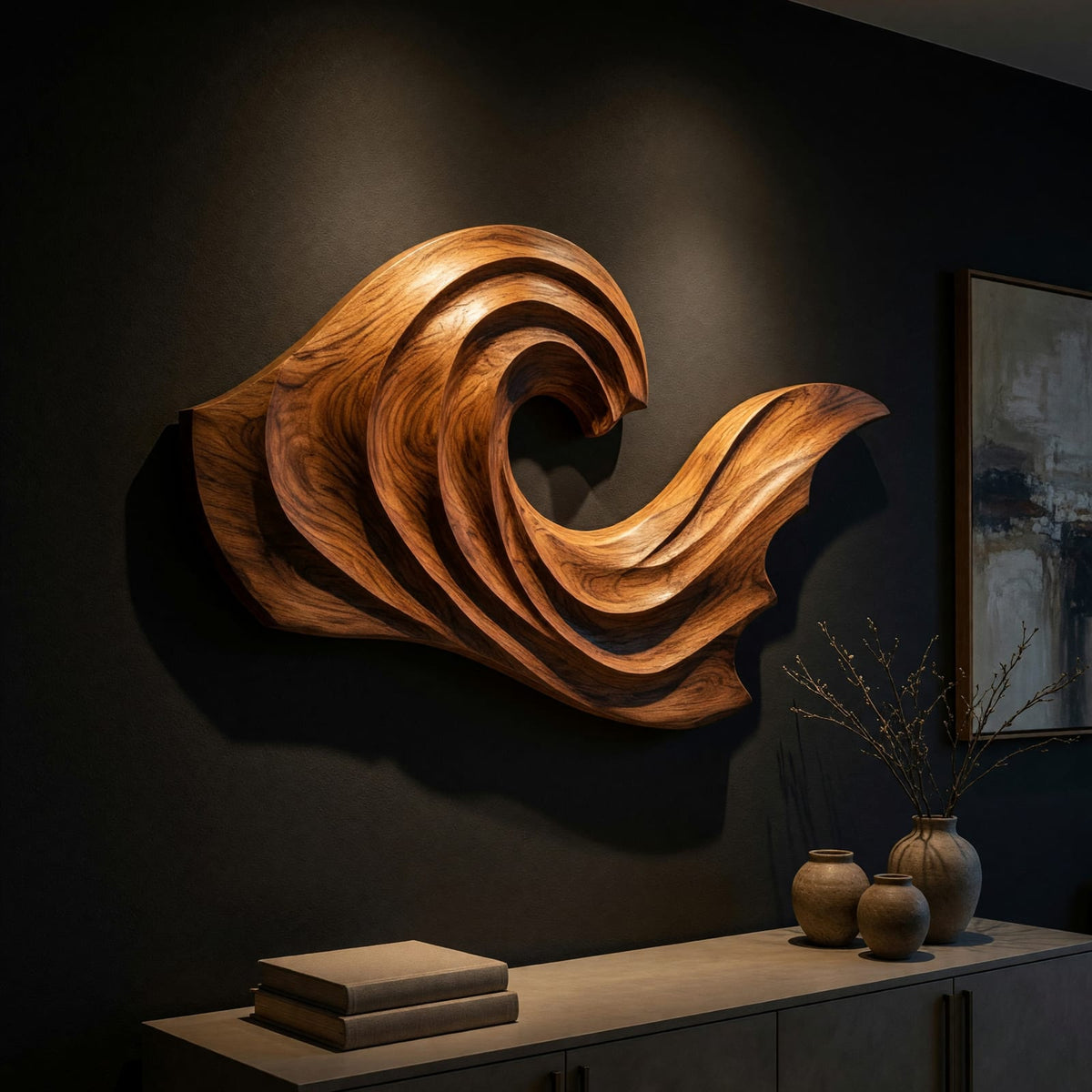 Natural wood grain detail