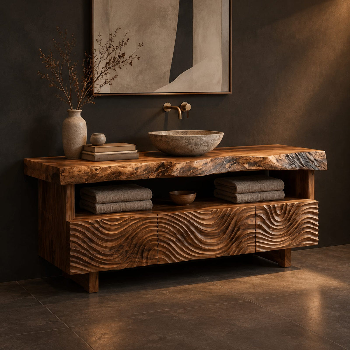 Natural wood grain detail