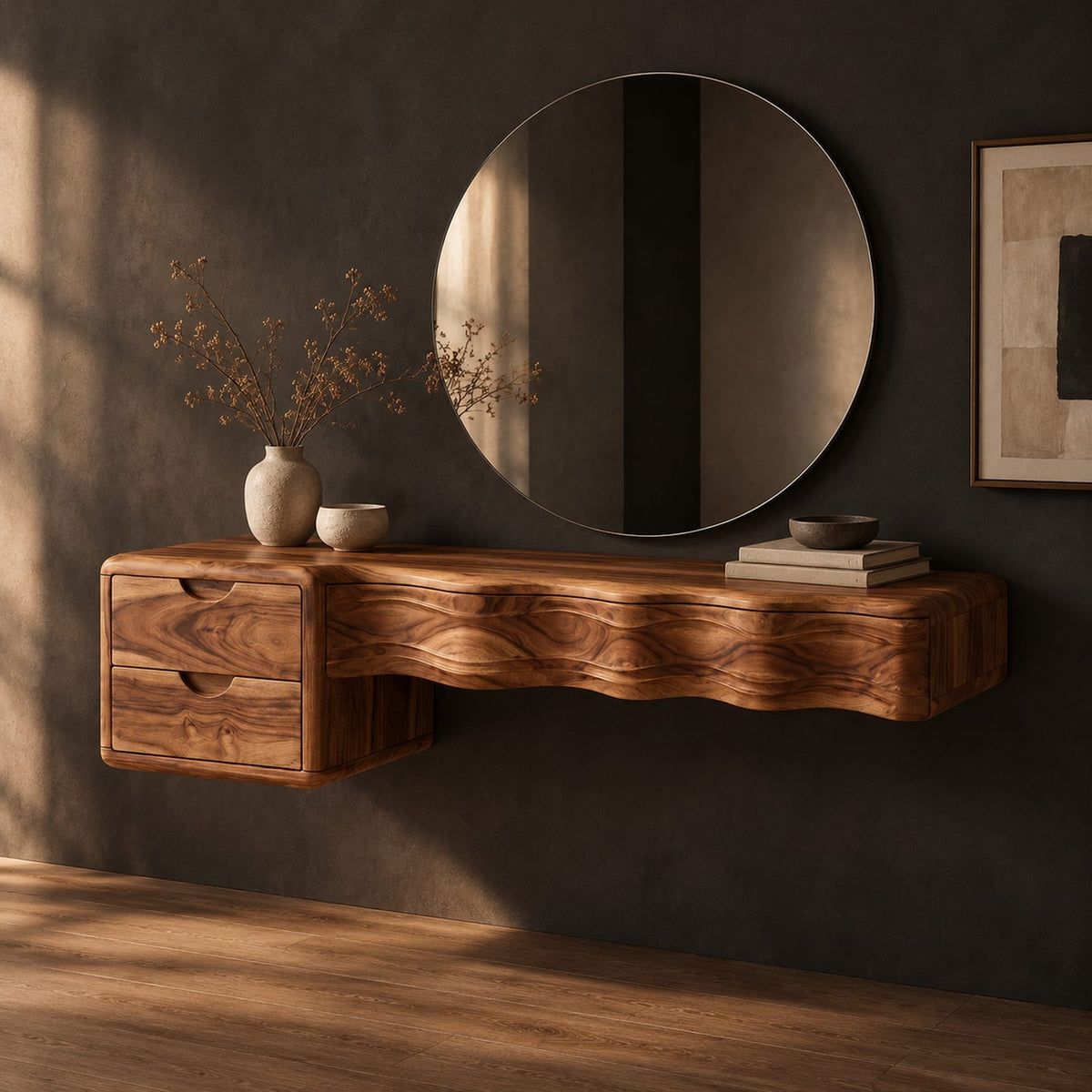 Natural wood grain detail