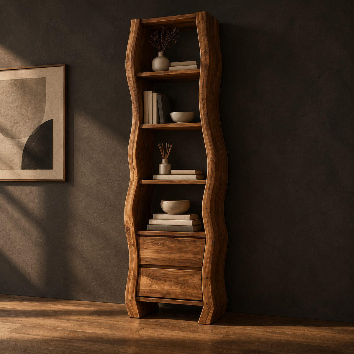 Natural wood grain detail