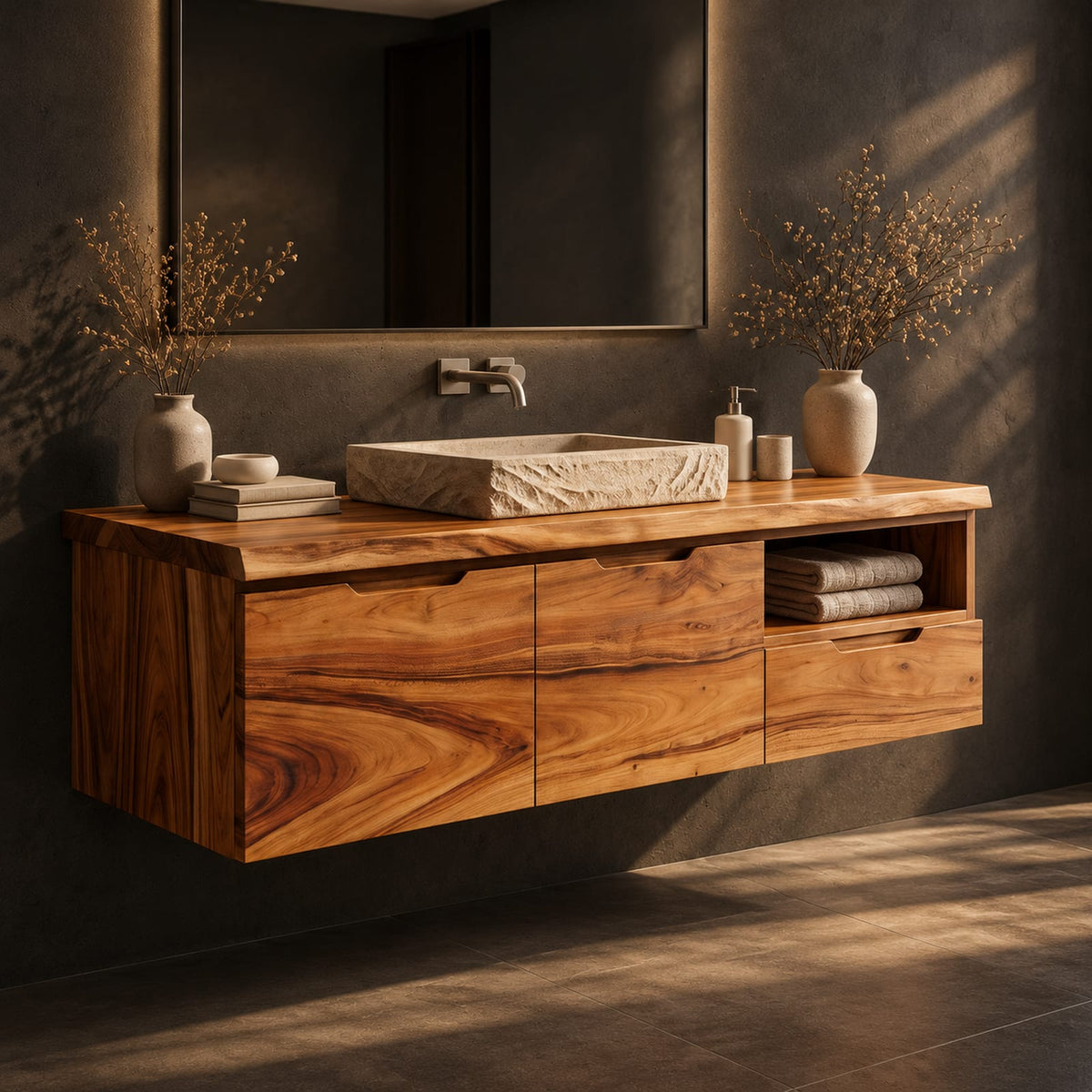 Natural wood grain detail