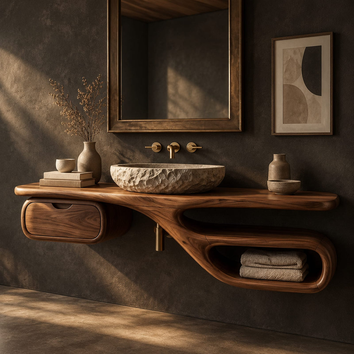 Natural wood grain detail