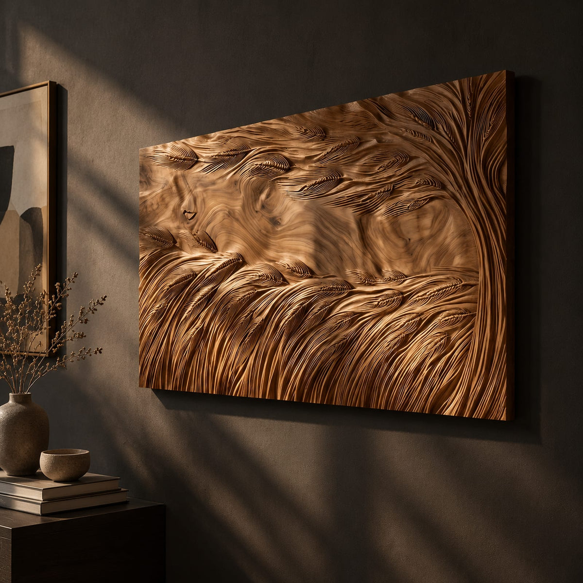 Natural wood grain detail