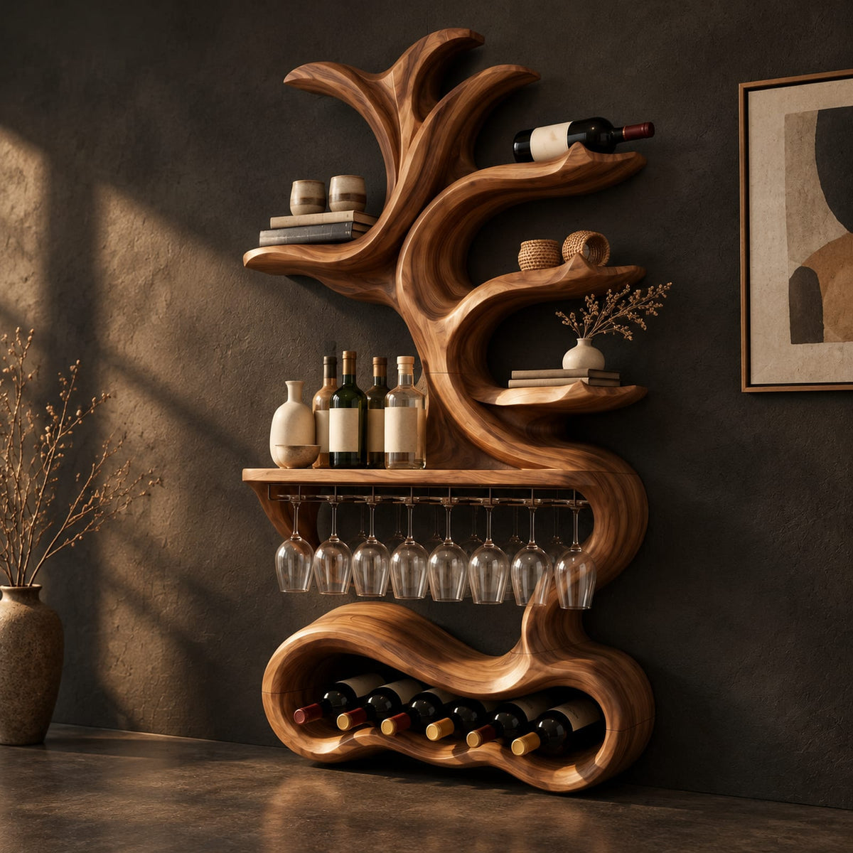 Natural wood grain detail