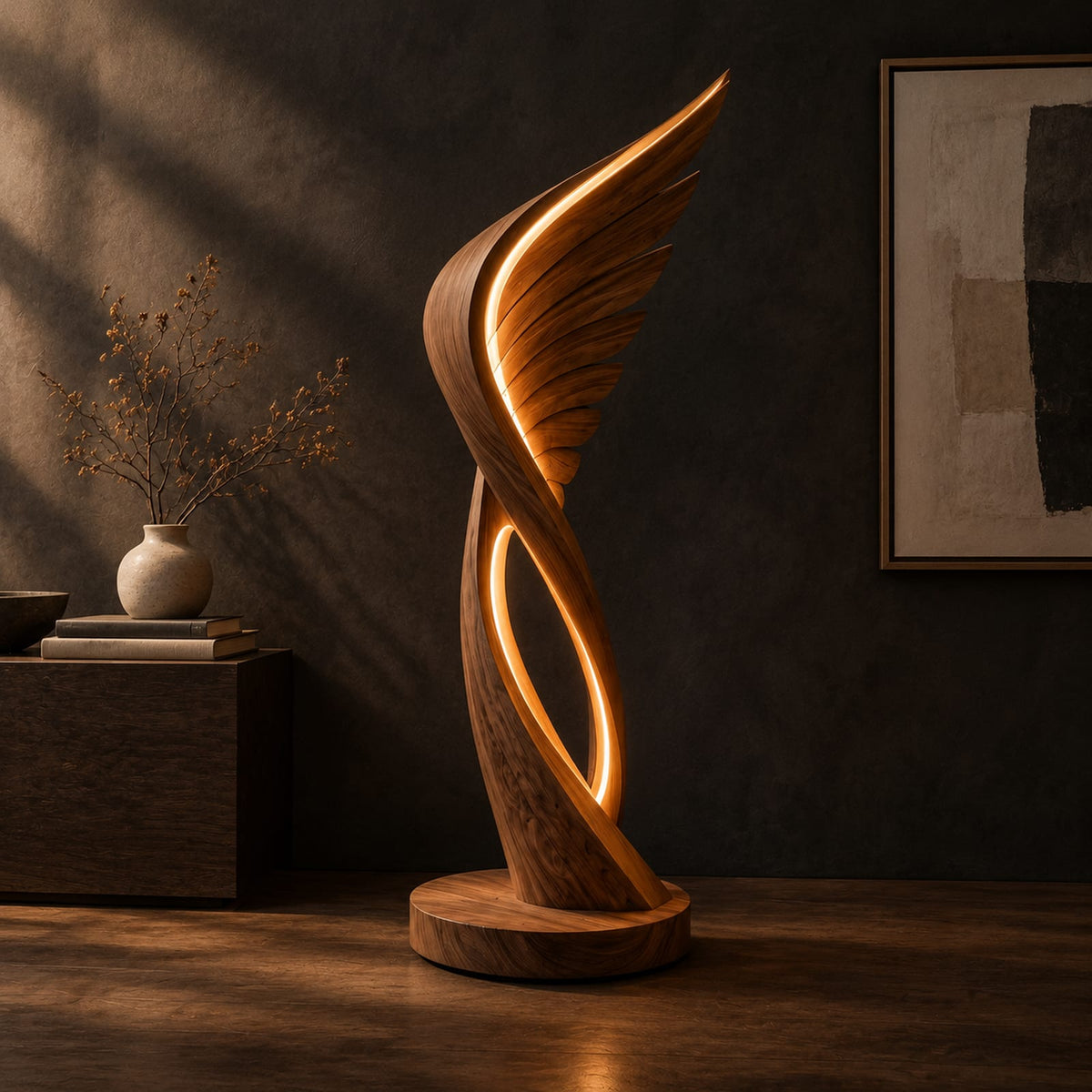 Natural wood grain detail