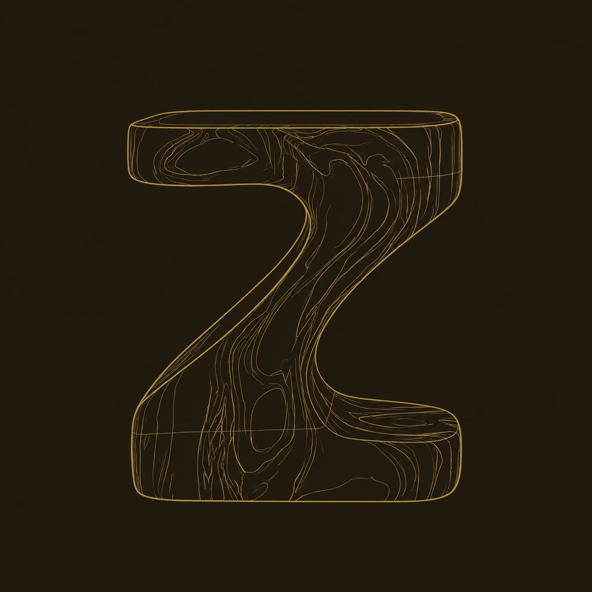 Z Shaped Sculpted Side Table With Thick Top And Wide Foot dimension diagram