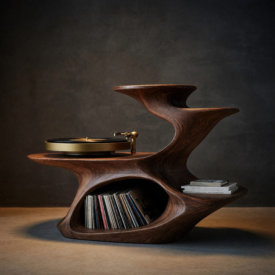 Record Player in the Living Room: Furniture, Seating, and Negative Space