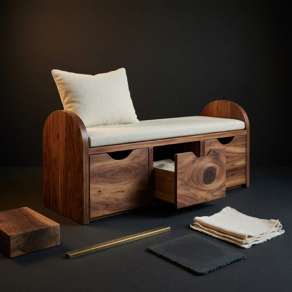Wood Entry Bench with Storage: Why Solid Wood Beats MDF at the Door