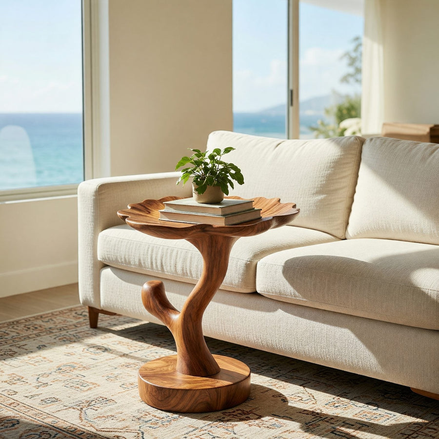 How to Style a Wood Side Table: Layering, Height, and What to Skip