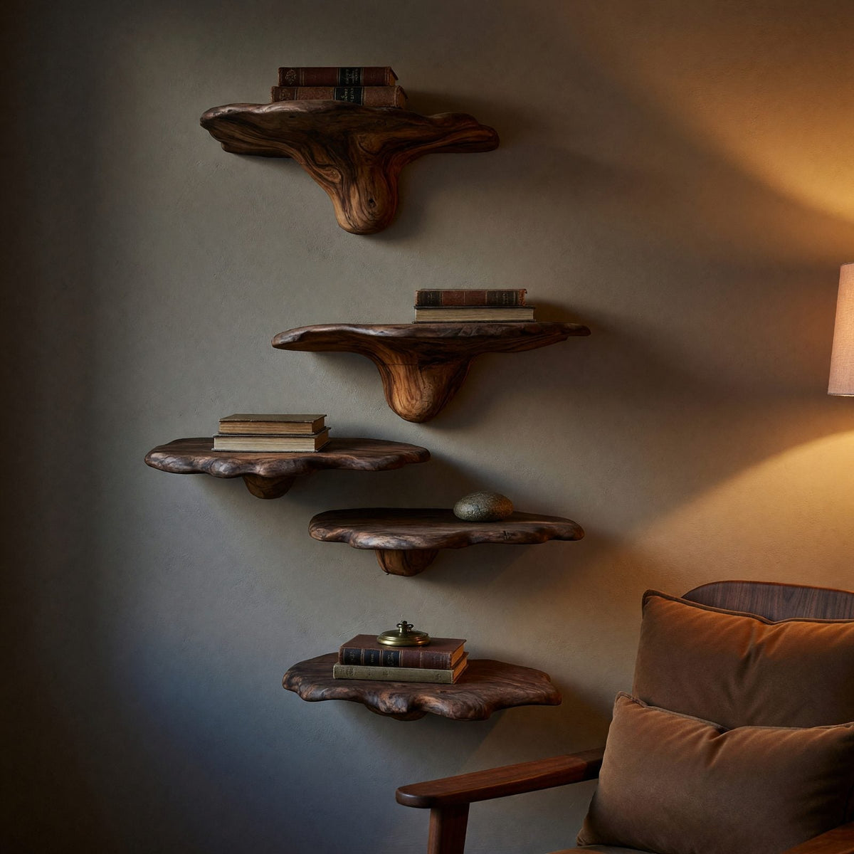 Mushroom Shelf Decor: The Art of Shape, Space, and Natural Form