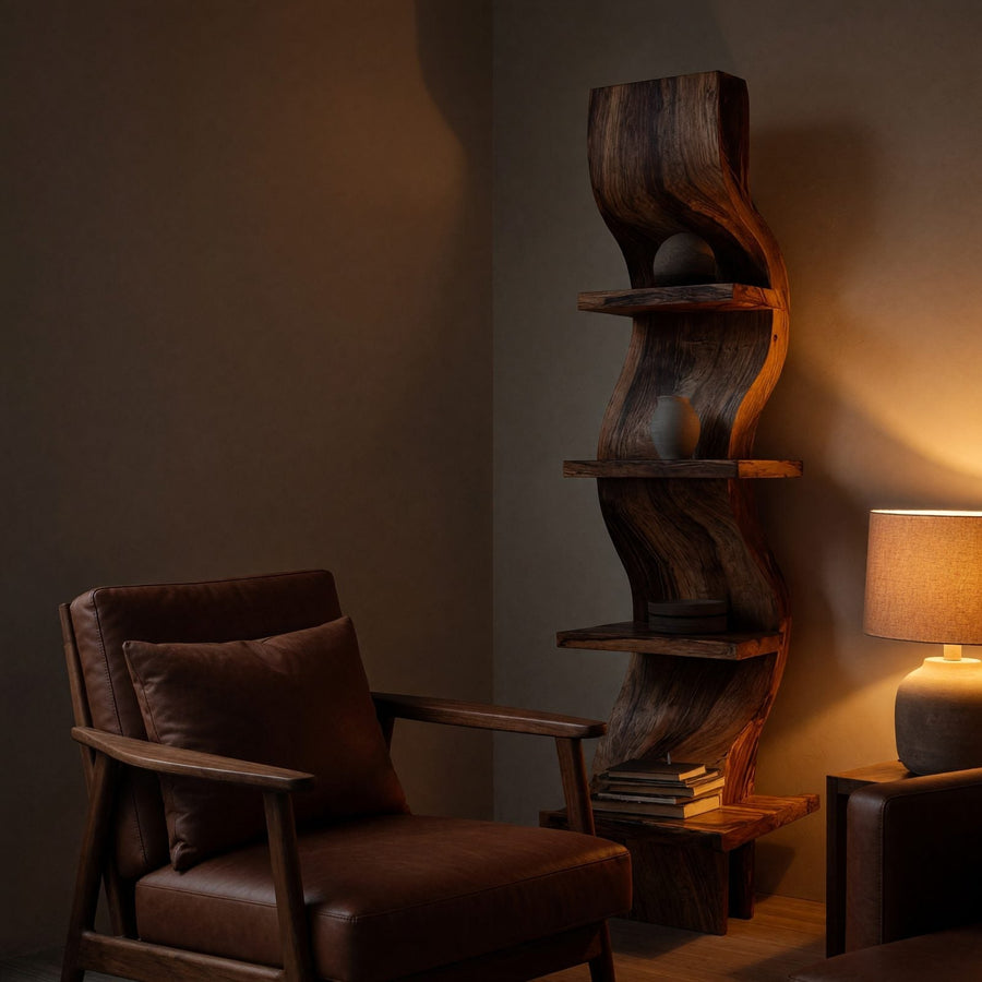 How to Style a Standing Shelf Without Making It Look Like a Library