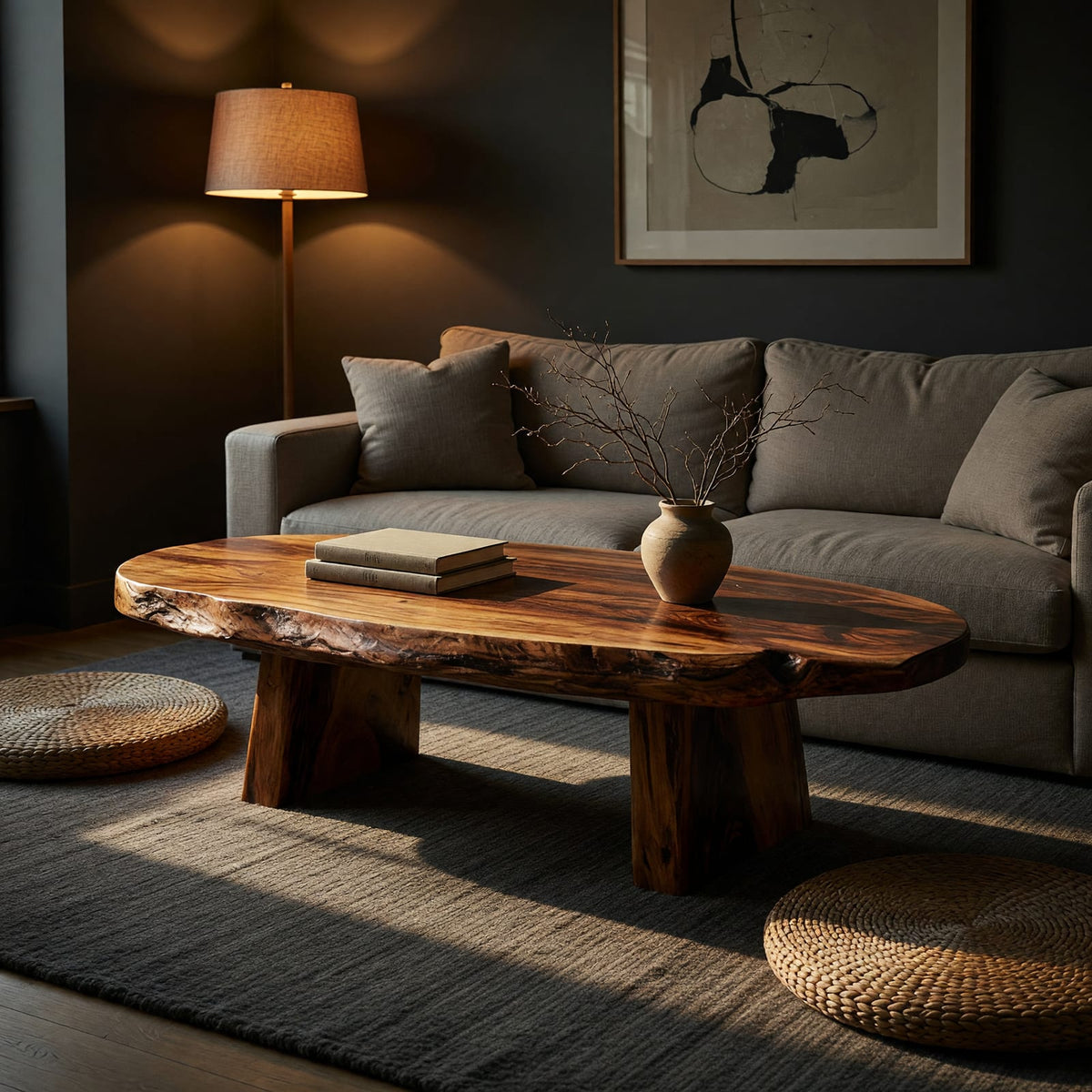 Coffee Table Size Guide by Sofa Shape (Sculptural Picks)