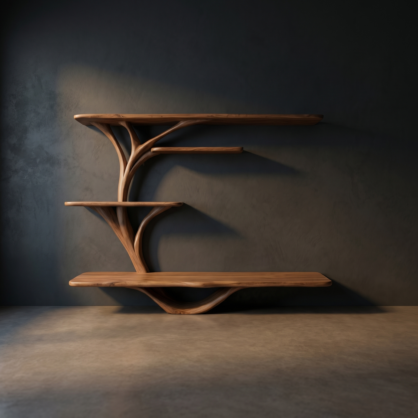Organic Branch Shelving Media Console