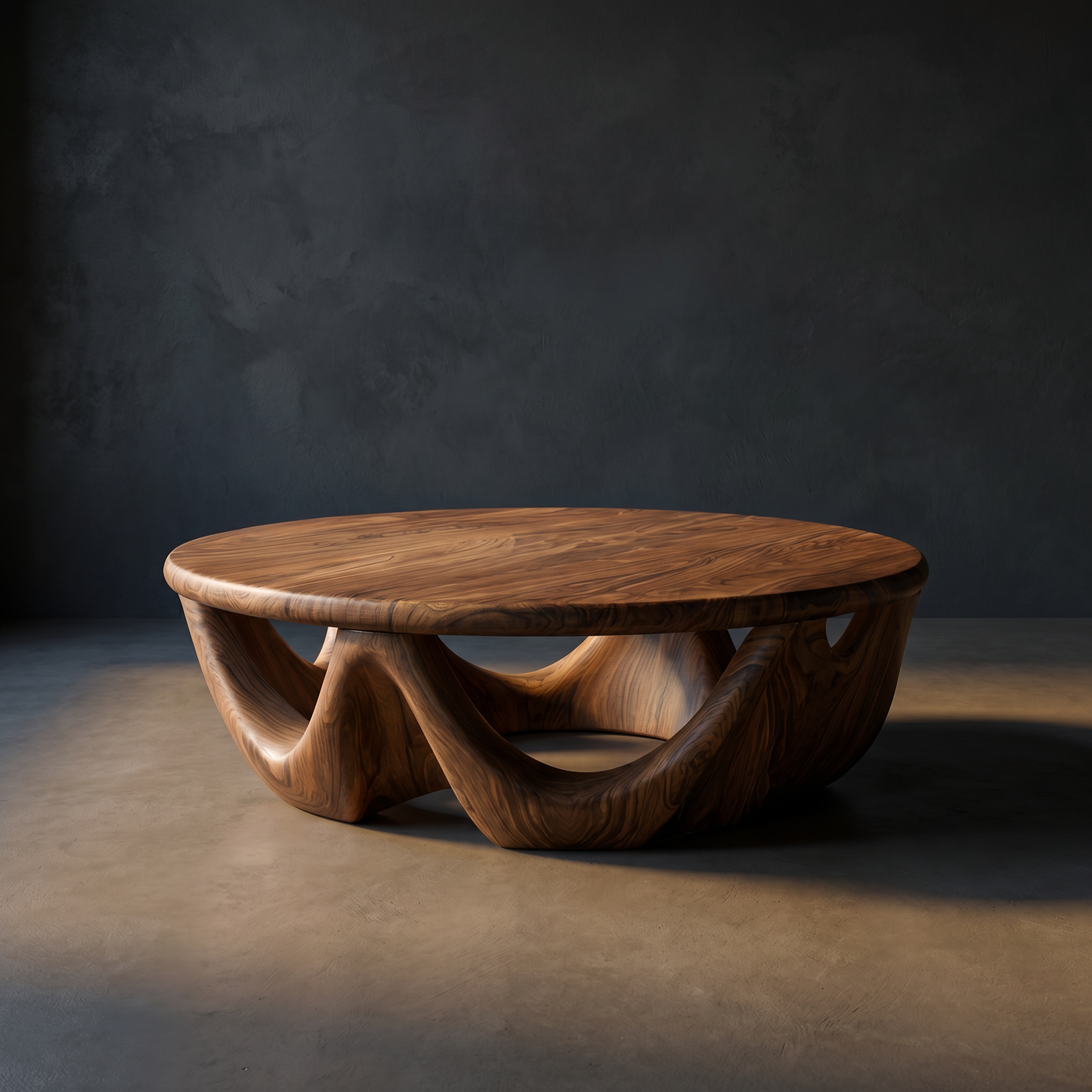 Modern Wave Base Coffee Table For Living Room Decor