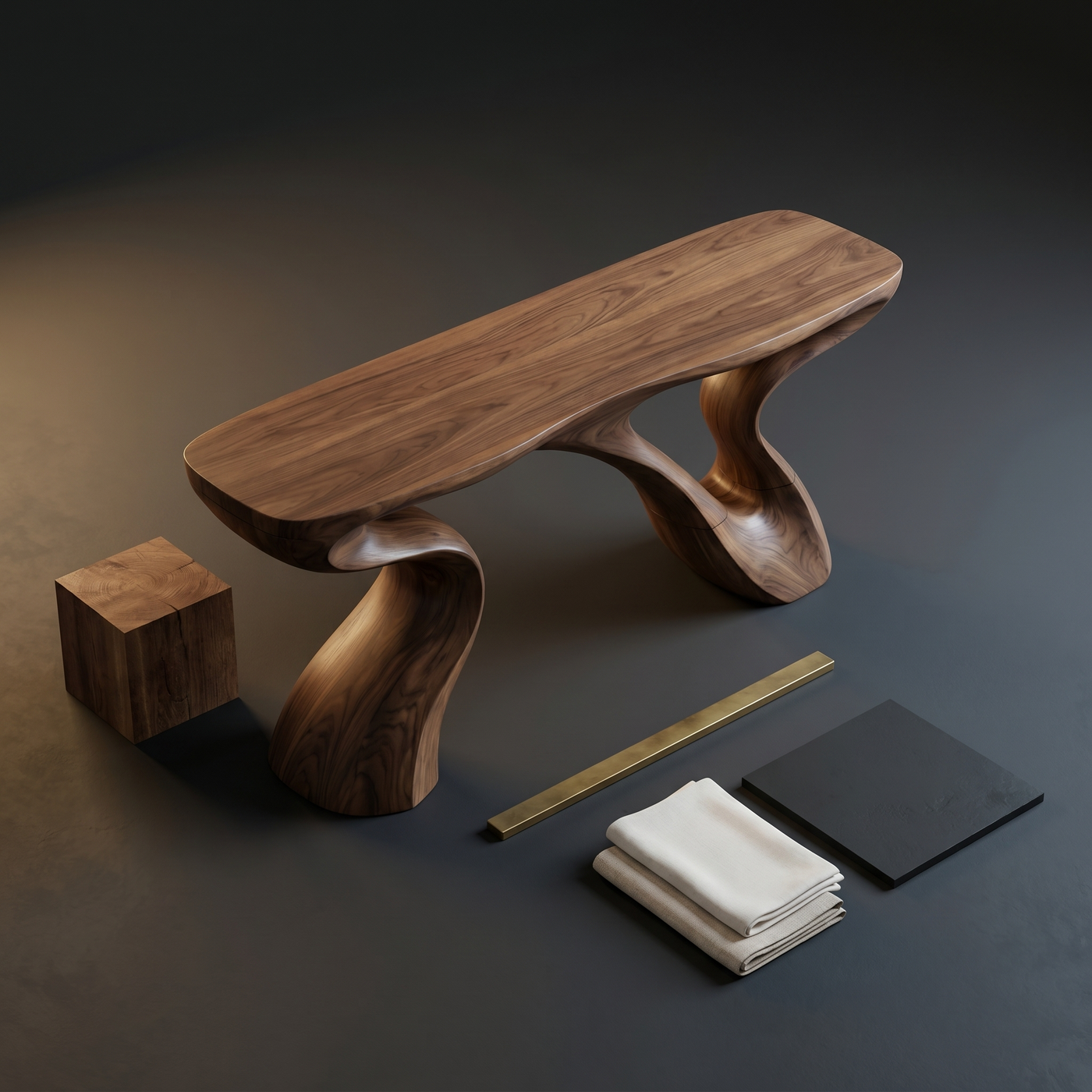 Minimalist Solid Wood Console Table - Slim Entryway Console