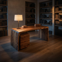 Executive Desk With Drawer Pedestal Solid Wood Luxury