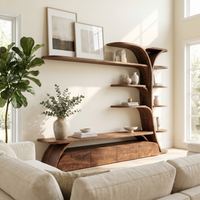 Organic Display Shelving Entertainment Console