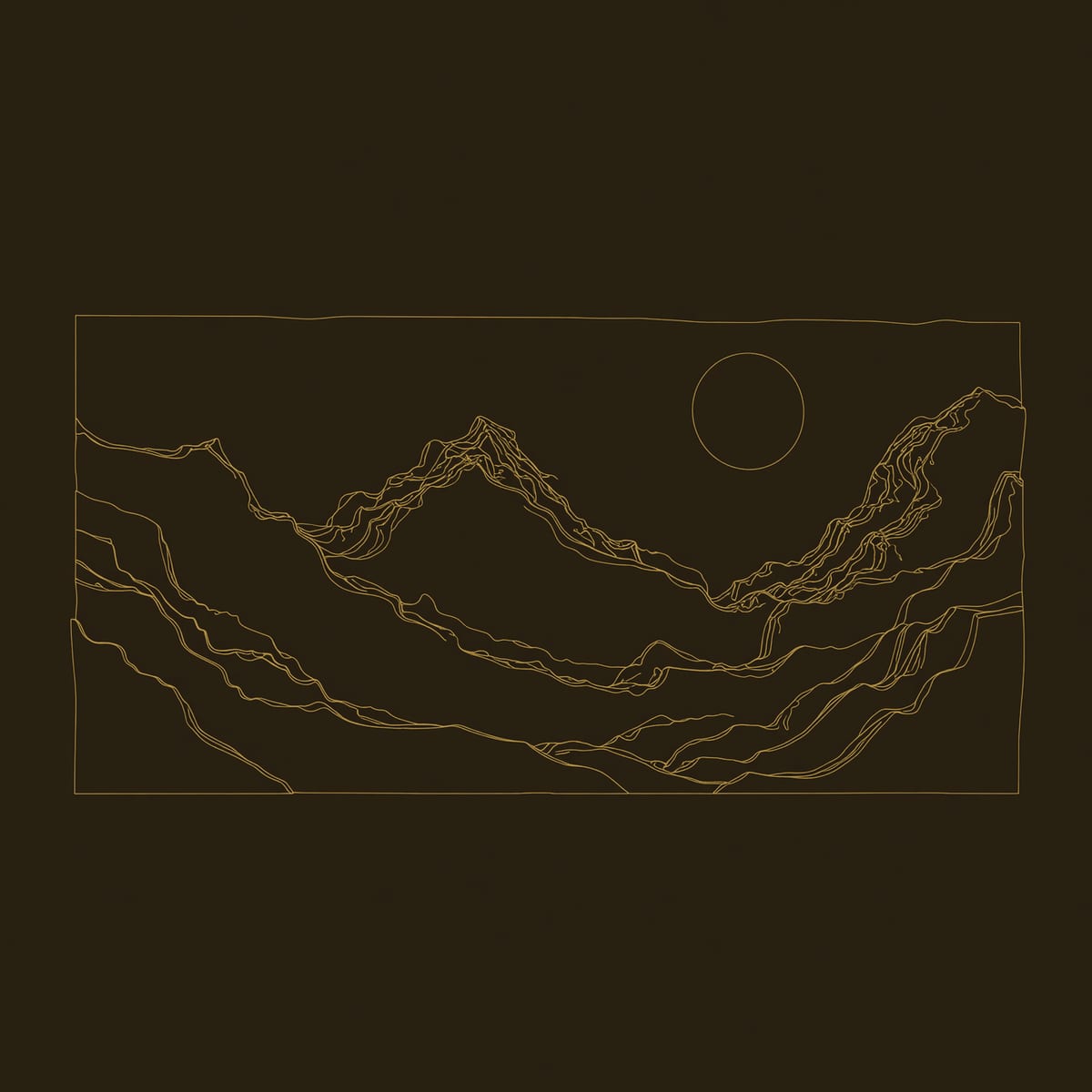 Amber Valley Mountain Wall Art for a Living Room dimension diagram