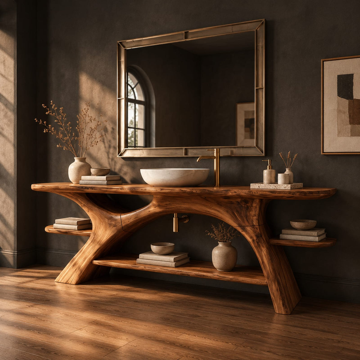 Natural wood grain detail