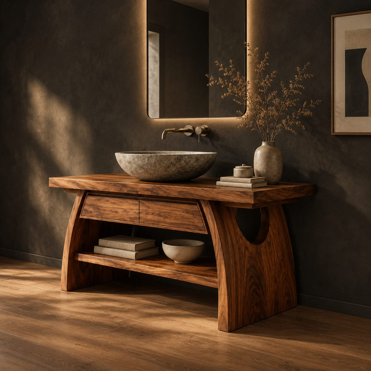 Natural wood grain detail