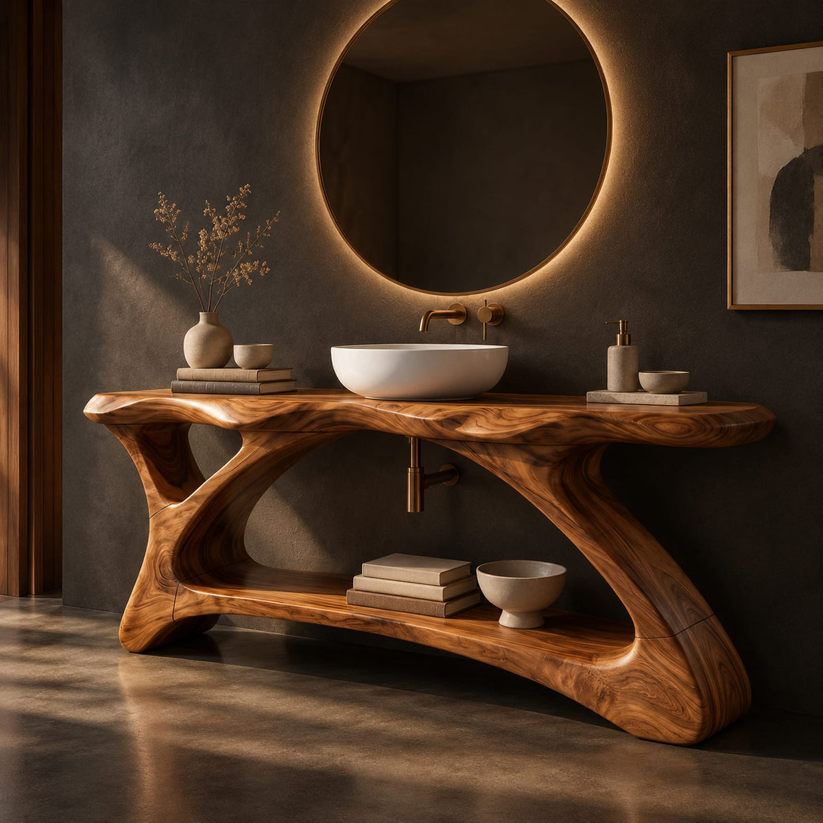 Natural wood grain detail