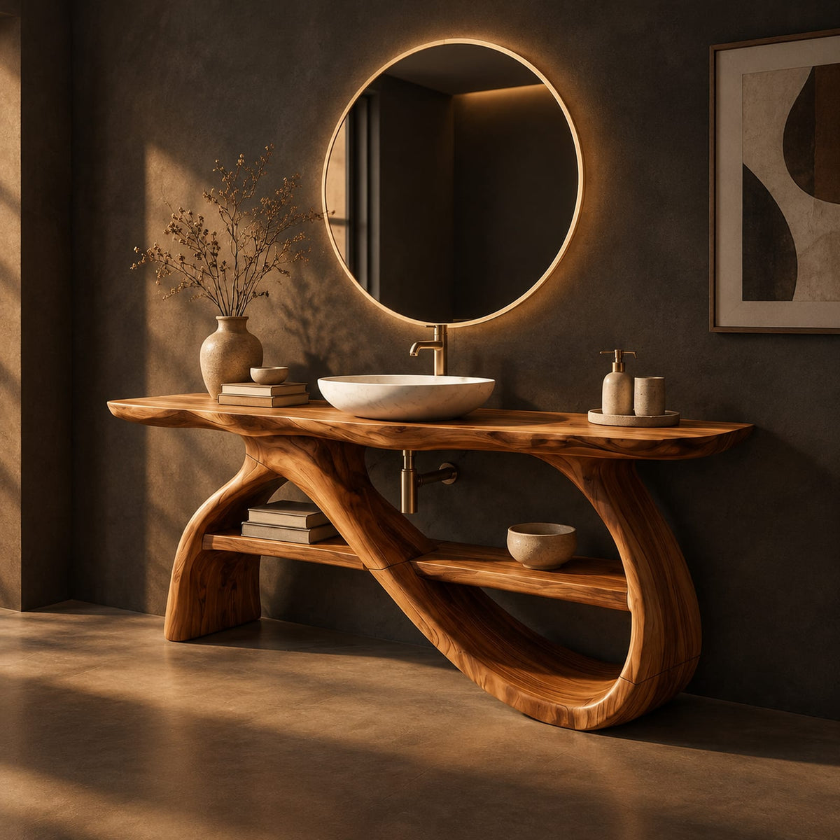 Natural wood grain detail