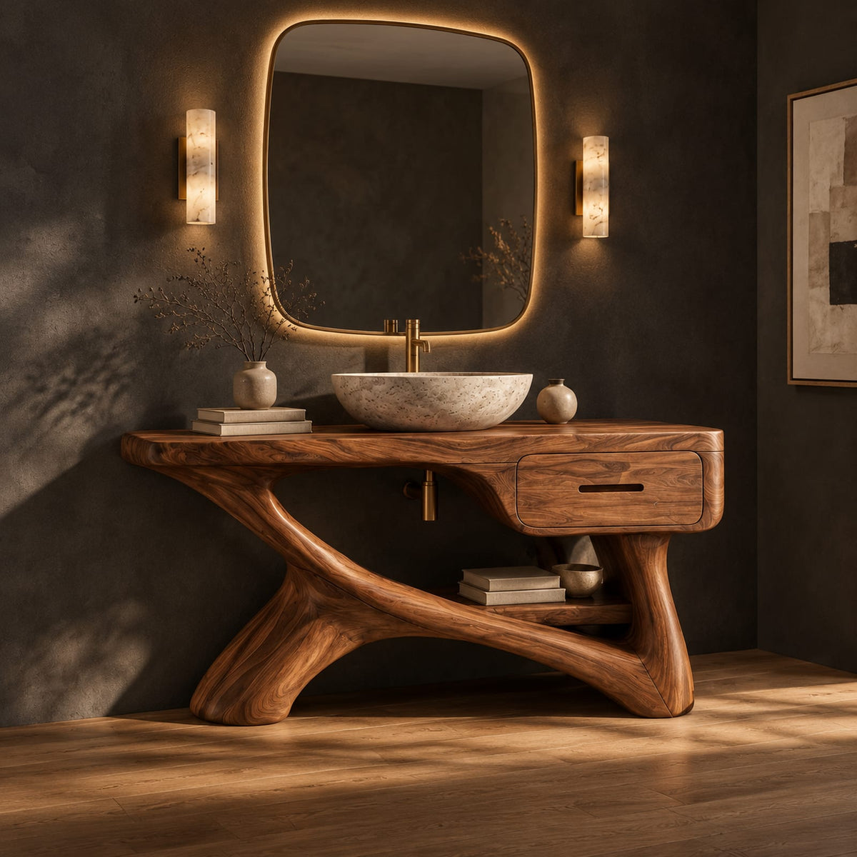 Natural wood grain detail