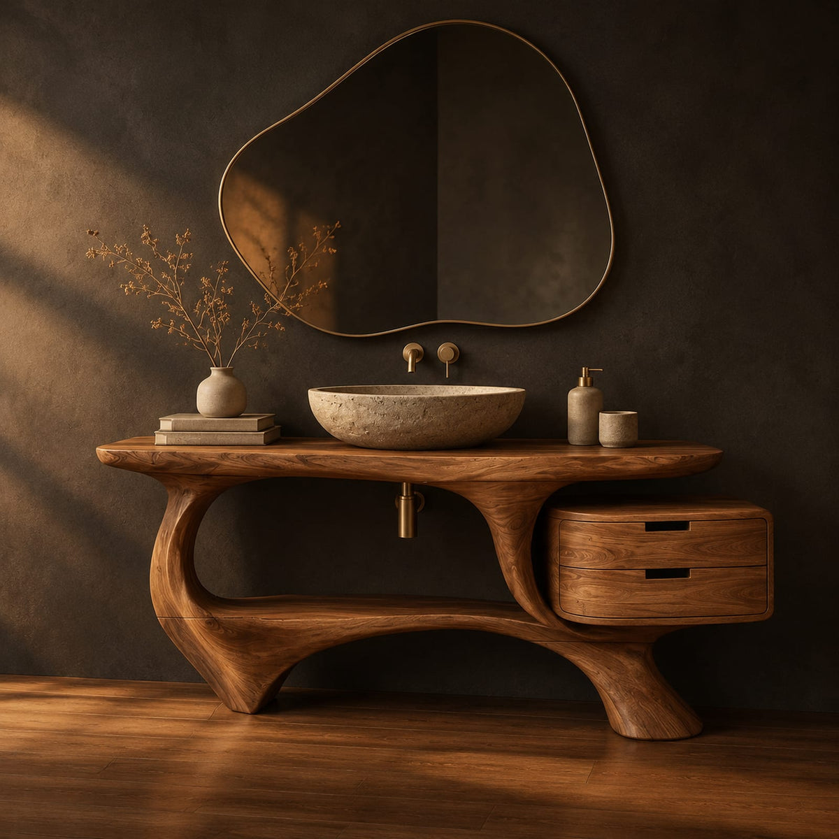 Natural wood grain detail