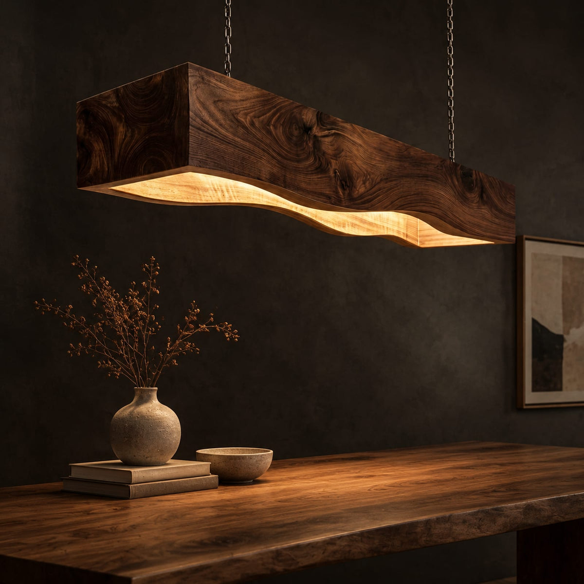 Natural wood grain detail