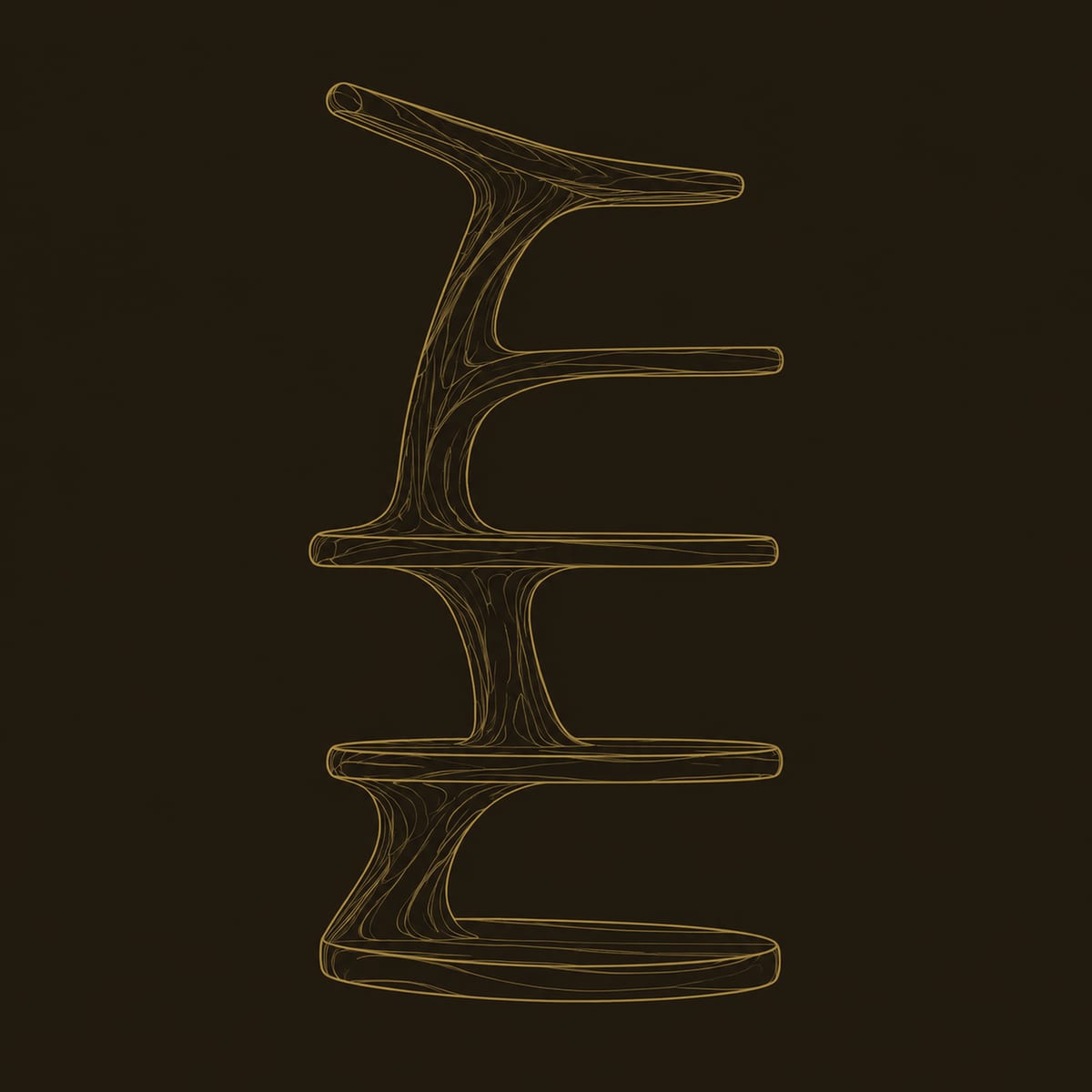Bookshelf With Twisting Branch Like Trunk And Stacked Shelves dimension diagram