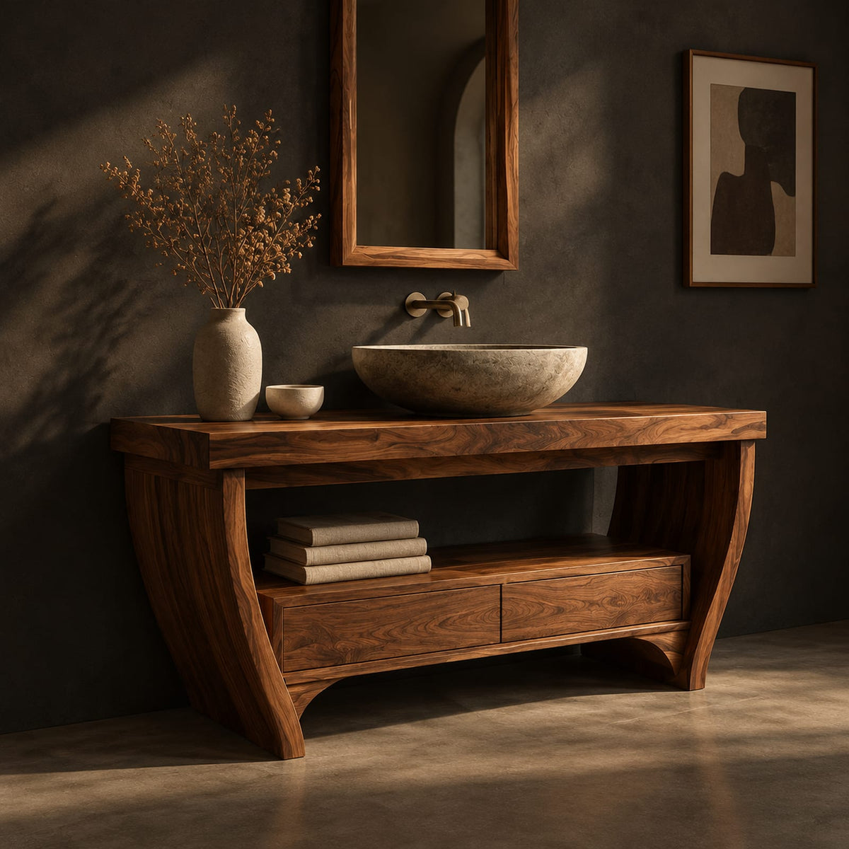 Natural wood grain detail