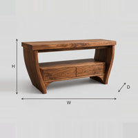Bowed Leg Bathroom Vanity With Open Lower Shelf dimension diagram with width, height and depth